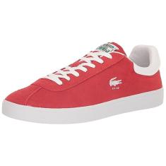 Lacoste Tênis masculino Baseshot 223 1 SMA, Preto/branco, 38