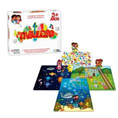 Meu Primeiro Tabuleiro Com 13 Peças Jogo Infantil Pedagógico - Pais e Filhos