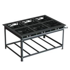 Fogão Industrial 30x30 P7 6 Bocas Baixa Pressão qs - jl Colombo