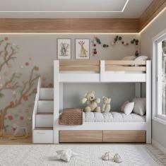 Beliche Infantil/Juvenil 2 Gavetas Star Plus Casatema