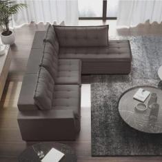 Sofá Retrátil 3 Lugares com Chaise 296cm Presidente Estofart