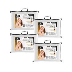 Kit de 4 Travesseiros Linha Favos - Baixo - Fibrasca