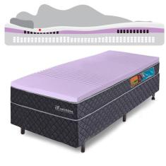 Cama Box Solteiro Colchão Molas Ensacadas Com Pillow de Tecnologia Tri
