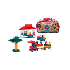 Sacola de Blocos de Montar Conectando Ideias 1000 Peças