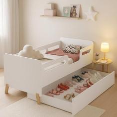 Cama Infantil Bicama Cecilia Auxiliar Sapateira Montessoriana Proteção