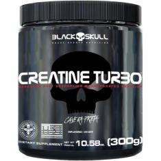 Creatina Turbo Monohidratada Com Carbo 300G Black Skull