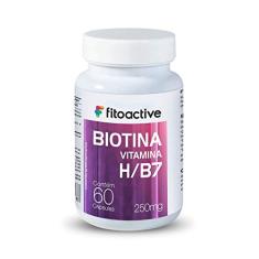 Biotina Vitamina B7/H 30 MCG 60 Cápsulas Fitoactive