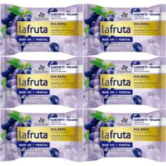 6UN Sabonete La Fruta Uva Roxa Barra Vegetal 150g Davene