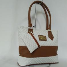 Bolsa Feminina Média Em Tecido Sintético Alça De Mão e Antebraço Forra