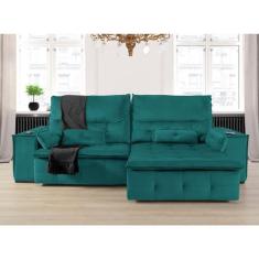 Sofá Fusion 2.60m Elétrico com USB e Vibro Massagem  - Sofisticato, ve