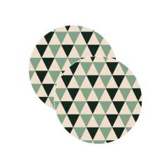 Sousplat Formas Triangular - NSW, com base, 2 Peças