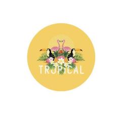 Sousplat Tropical - NSW, 1 Peça, com base