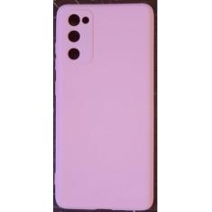 Capa Capinha Case S20 FE Samsung Silicone Aveludado - CC, Rosa Claro