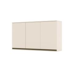 Armário Aéreo De Cozinha 120 Cm 3 Portas Connect Henn Off White