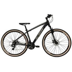 Bicicleta Aro 29 Ksw Xlt Alumínio 24v Freios a Disco Suspensão Dianteira Pneus Faixa Bege-Unissex