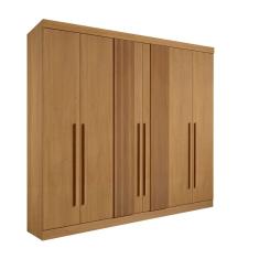 Guarda Roupa Casal Ripado 6 Portas 6 Gavetas Da Vinci Cinamomo 100% MDF - D` Doro