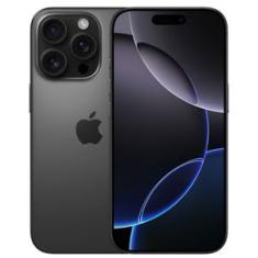 iPhone 16 Pro Apple (512GB) Titânio preto, Tela de 6,3", 5G e Câmera de 48MP