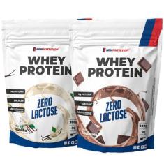 Combo 2 Whey Protein Concentrado Zero Lactose 900g NEWNUTRITION, Mix d