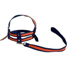 Coleira peitoral ajustável com guia para pet - ESPAÇO RURAL, LARANJA, 