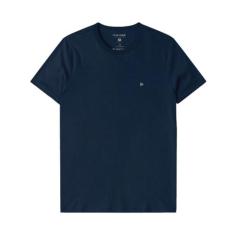 Camiseta Masculina Básica Slim Malha Malwee Ref. 68860, Azul marinho, 