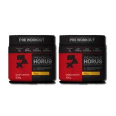 Kit com 2 Pré treino Hórus 2g Beta Alanina 300g Sabores Max Titanium, 