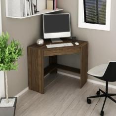 Escrivaninha/mesa Escritório de Canto Multimóveis Cr25064 Nogal