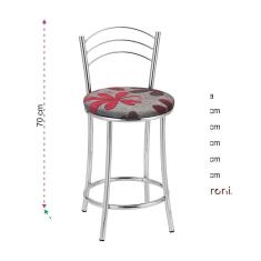 Kit 2 Banquetas Cromadas Bc26c Assento Espuma D15
