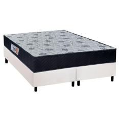 Cama Box Queen: Colchão Ortopédico Orthoflex Foggia Sogni Unic FaceBase Courano White(158x198)