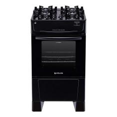 Fogão 4 Bocas Atlas Mônaco Top Glass com Acendimento Automático - Pret