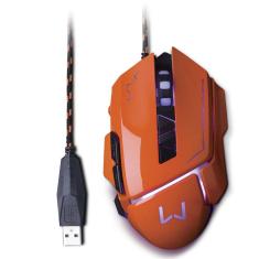 Mouse Gamer 3200 dpi Laranja USB Warrior MO263