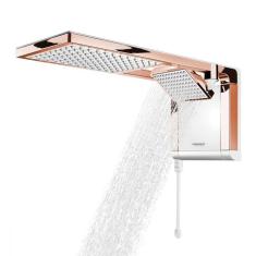 Chuveiro De Parede Acqua Duo Lorenzetti Branco/ Rose Gold 22