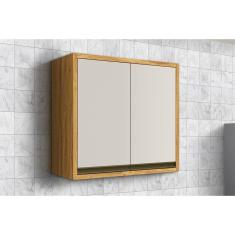 Armário Aéreo Cozinha Modulado Tempranillo 2 Portas 80cm Amendoa-off White - Ronipa