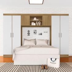 Guarda Roupa Casal Modulado Rubia Boreal/branco - Móveis Arapongas