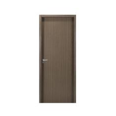 Kit Porta de Madeira Lisa 215x74cm com Batente de MDF Ultra 12cm Melamínico MGM Carvalho Quebec