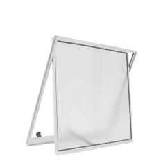 Janela de Alumínio Maxim Ar 60x60cm Hale Esquadrias Brilhante