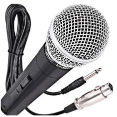 Microfone de Mão Dinâmico com Fio Chave On/Off Kanup Doméstico [Microfone de Mão]