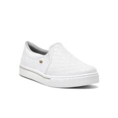 Tênis Slip on Via Marte Branco Feminino 23-12101-Feminino