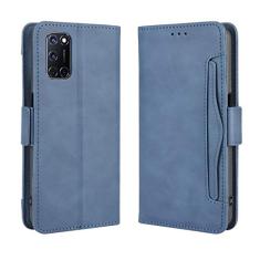 Capa com compartimento para cartão para Oppo A92, capa flip carteira com suporte de couro para Oppo A92, capa magnética retrô para celular, capa carteira com compartimentos para cartões