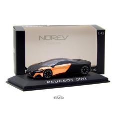 Miniatura Norev Peugeot Concept Car Onyx Metal 1/43, Preto, Dourado