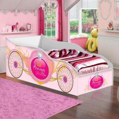 Cama Infantil Génova Rosa Com Colchão - CASA H