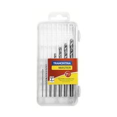 Jogo de Brocas HSS para Aço Tramontina Master Polegadas - 7 Peças