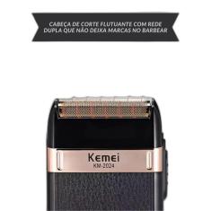 Máquina De Barbear Shaver Kemei Km2024 - E Compacta - Kemei 2024