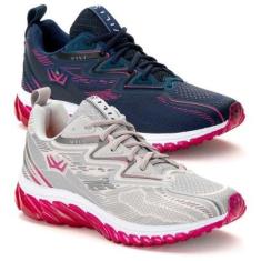 Kit 2 Tênis Feminino Vili Para Academia Caminhada-Feminino