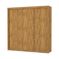 Guarda Roupa Roupeiro Clarice 3 Portas De Correr 4 Gavetas Carioca Cinamomo