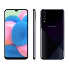 Smartphone Samsung Galaxy A30s 64Gb Preto 4G - 4Gb Ram Tela 6,4 Câm. T