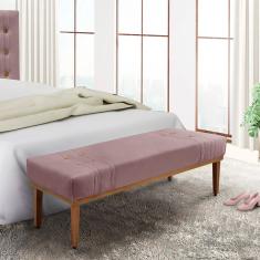 Recamier Gênova Veludo Lilás 140 cm