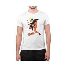 Camiseta ECF Masculina Naruto Manga Curta Branca Poliester