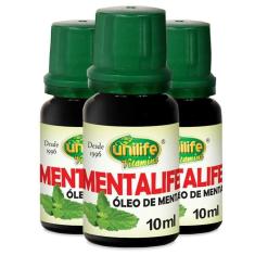 Kit 3 Óleo De Menta Unilife Mentalife 10Ml