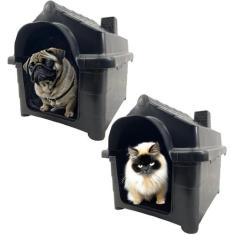 2x Casinhas Pet Cachorro Gato Conforto e Segurança Casa N2 - Supri Pet
