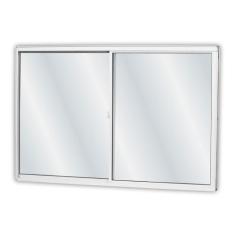 Janela de Correr 2F móvel Aluminio Branco 1000x1000 - ALUGUAPO, 5kg, 1